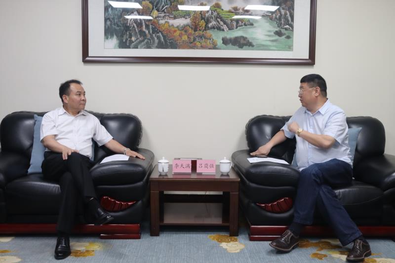 李天滿會見四川大學(xué)全球創(chuàng)聯(lián)常務(wù)副會長、四川會長呂藺強一行