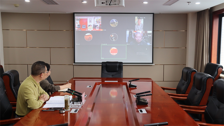 集團(tuán)公司出席與上海向陽公益基金會、 供銷總社青島公司、國科凱信集團(tuán)交流合作視頻會